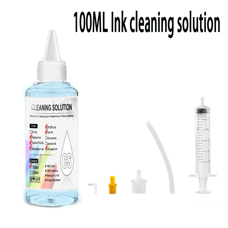 Sublimation Ink 100Ml - 100MLインククリーニング液 インクジェットプリンターヘッドクリーニングキット エプソン/HP/キヤノン/ブラザー プリンター用染料顔料昇華インク対応