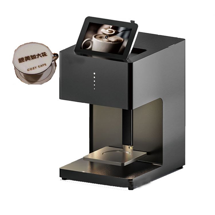 Commercial Printer - 自動スマートカラフルインクジェットプリンター、業務用3Dパッド印刷機、カップ写真アート、ミルクティースクリーン、ラテコーヒープリンター