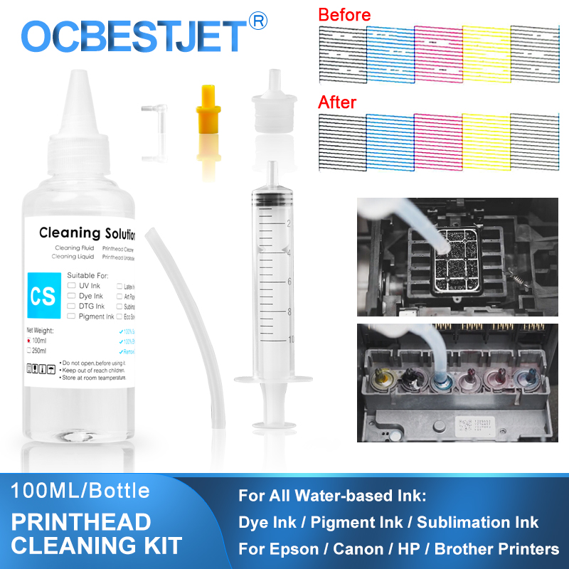 Sublimation Ink 100Ml - 100 ミリリットル洗浄液液体水性インクプリントヘッドクリーナー染料/顔料/昇華インクエプソン/HP/キヤノン/ブラザープリンタ用