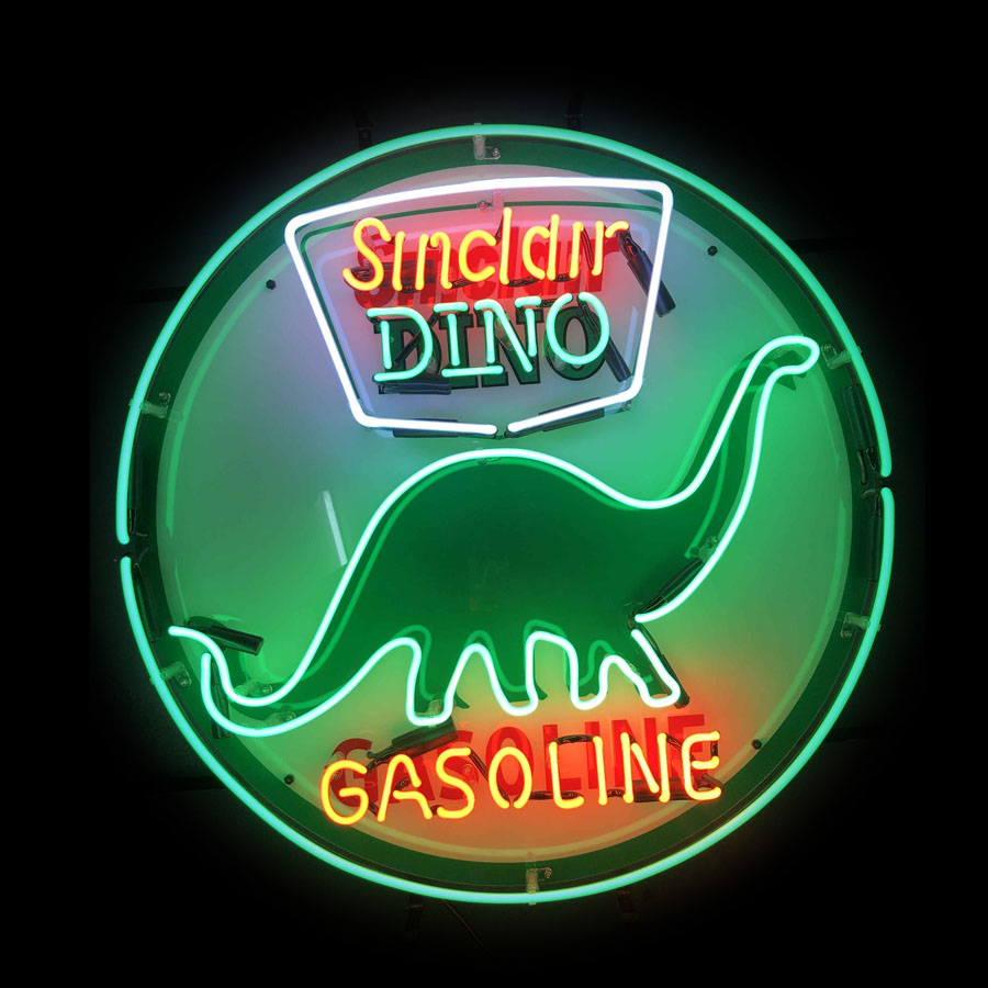 Commercial Printing Icon - シンクレア・ディノ・ガソリン・ガスオイル・ネオンライトサイン・ワークショップ・オイルステーション・ネオン電球サイン・象徴的なビールサインランプ・プリントボード・ウォールライト