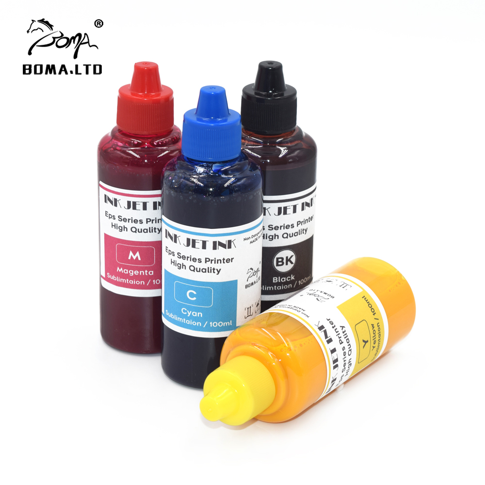 Sublimation Ink 100Ml - Gc21プリンターインク詰め替えキット,4x100ml,リコーgx3050 gx3000 gx2050 gx7000 gx5050 gx2500用の昇華印刷詰め替えキット