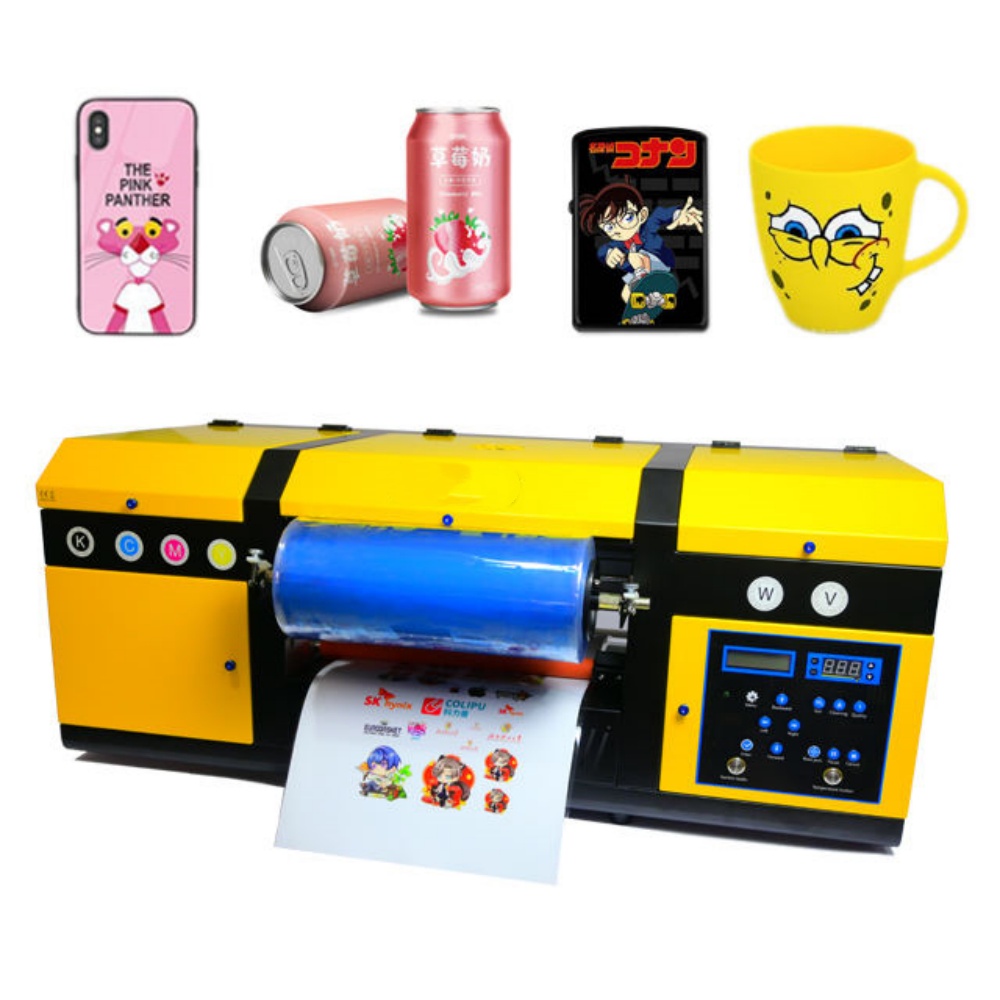 Commercial Printer - デュアルヘッドホログラフィックプリンター,UV DTF転写印刷機,クリスタルステッカー,プリンターロール,xp600