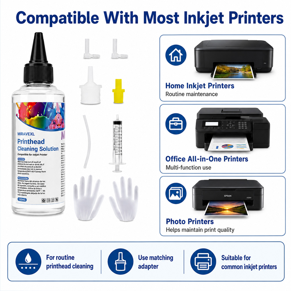 MIRAVEXL プリントヘッドクリーニングソリューション  - Sublimation Ink 100Ml のレビューと価格