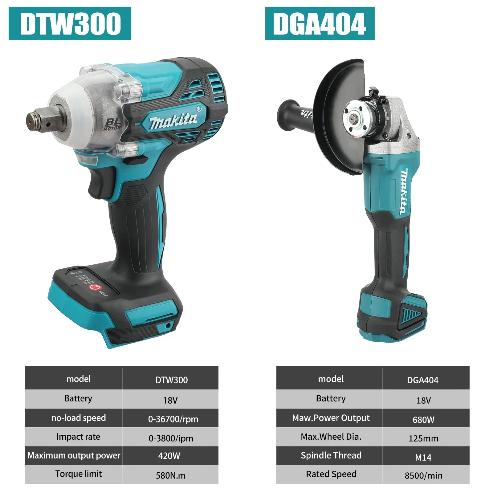 マキタ DTW300またはDGA404コンボ：18V、580 - Makita Drill Dtw300 のレビューと価格