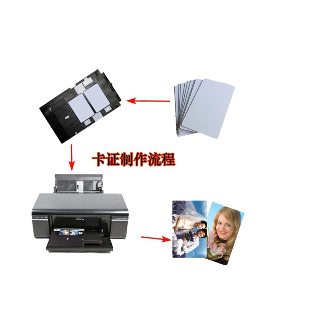 20 個光沢のある白い空白インクジェット印刷可能な PVC  - Commercial Printer のレビューと価格