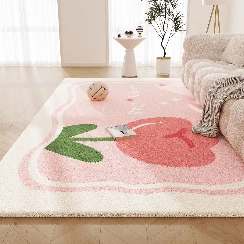 甘いピンクのリビングルームカーペット、大きな蝶柄のふわふわし - Printing On Commercial のレビューと価格