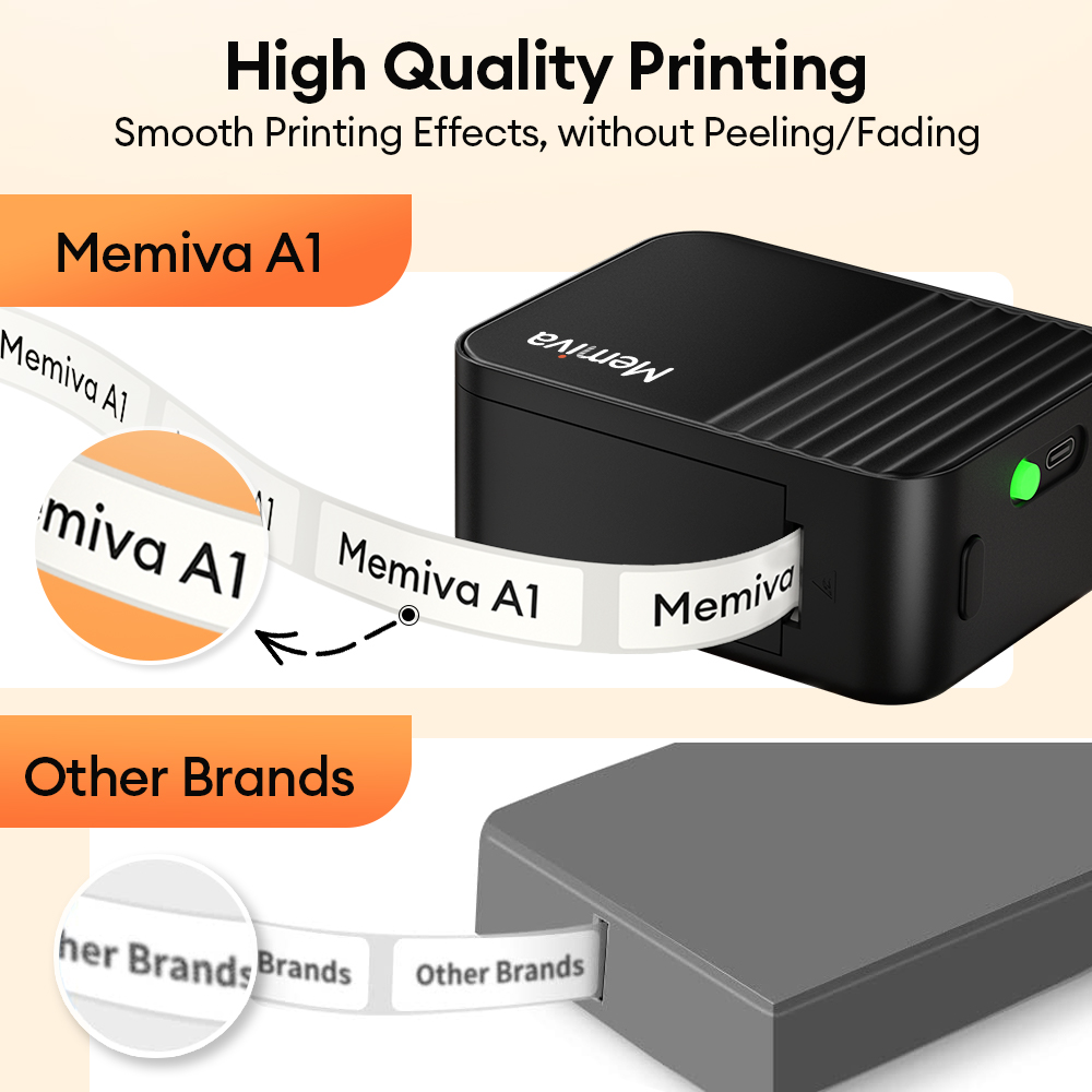 Memiva A1 ポータブルサーマルプリンター ラベル粘着 - Commercial Book Printing Machines のレビューと価格